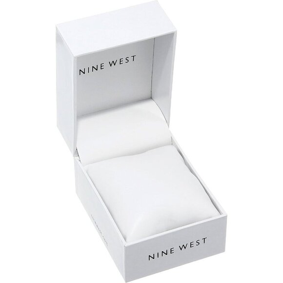 ✨ Nine West Strap Watch Women Pink Mineral Crystal buckle Resistant Watch - Picture 8 of 9